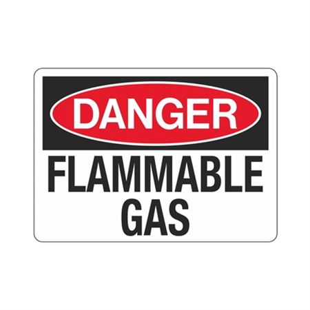 Danger Flammable Gas (Chemical) Sign